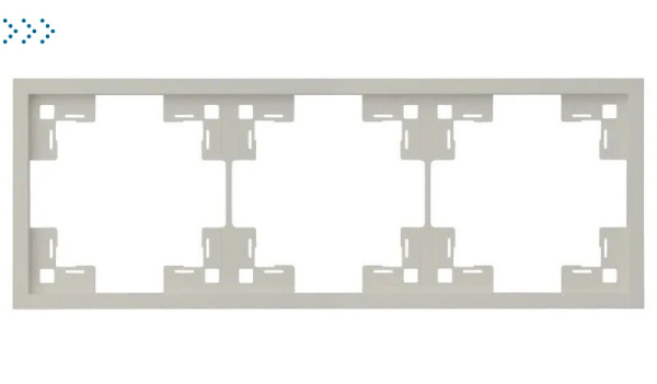 Трехместная рамка, лен (35830 LN)